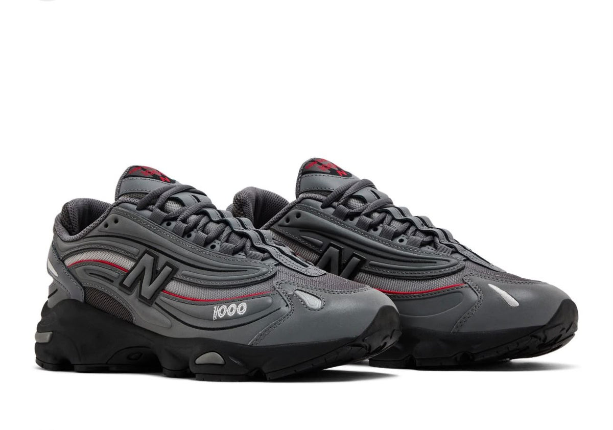 Sneakers New Balance 1000 Grigio Rosso Brillante